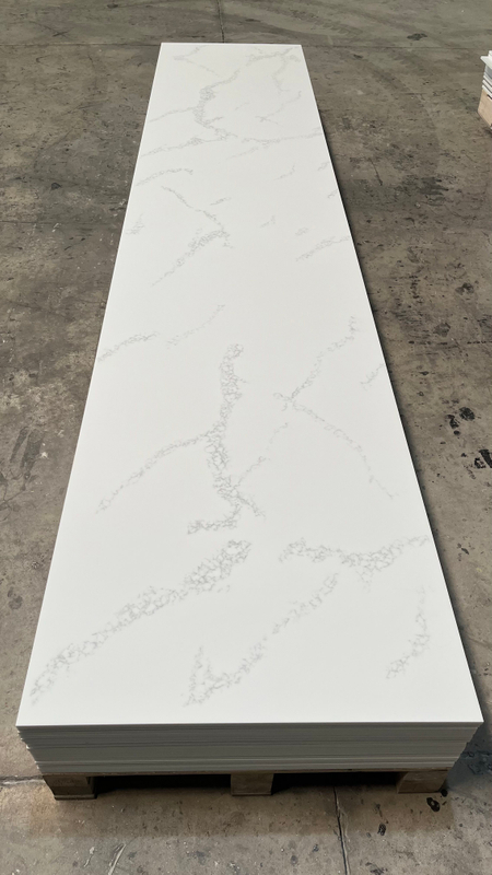 Calacatta Artificial Stone Material Big Slab Acrylic Solid Surface Sheet for receiption desk kitchen counter top 