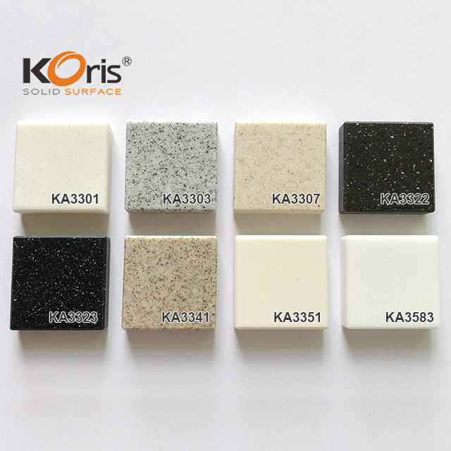Grain series Color 6-30mm Acrylic Solid Surface Marble Sheets for Decoration