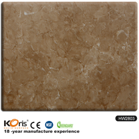 Marble Color Koris Acrylic Solid Surface Sheets Artificial Stone Slabs Kitchen Top