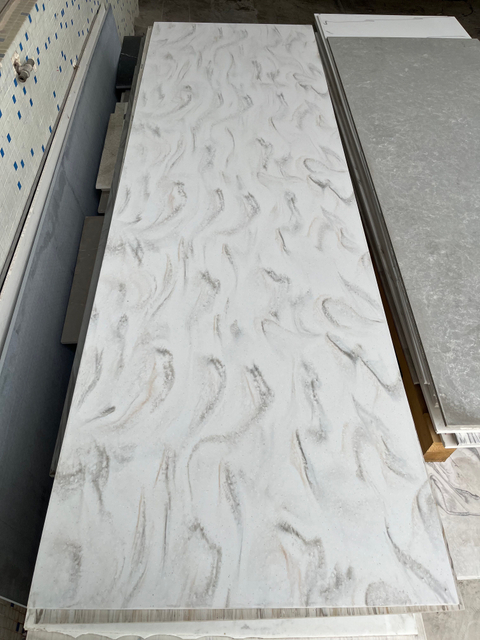 Nuevo Desarrollo de la construcción de color material artificial de piedra gran losa lámina de superficie sólida acrílica