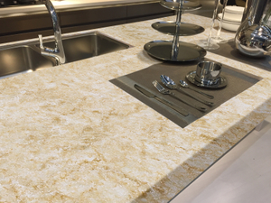 Recepition desk Koris solid surface Material Big Slab Acrylic bathroom Solid Surface Sheet kitchen table wall slaps