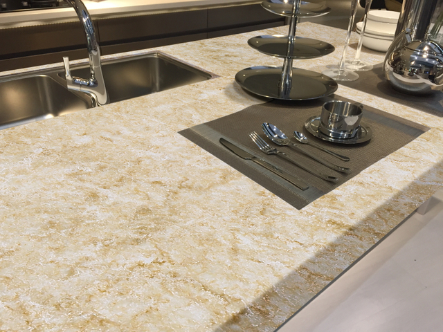 Recepition desk Koris solid surface Material Big Slab Acrylic bathroom Solid Surface Sheet kitchen table wall slaps