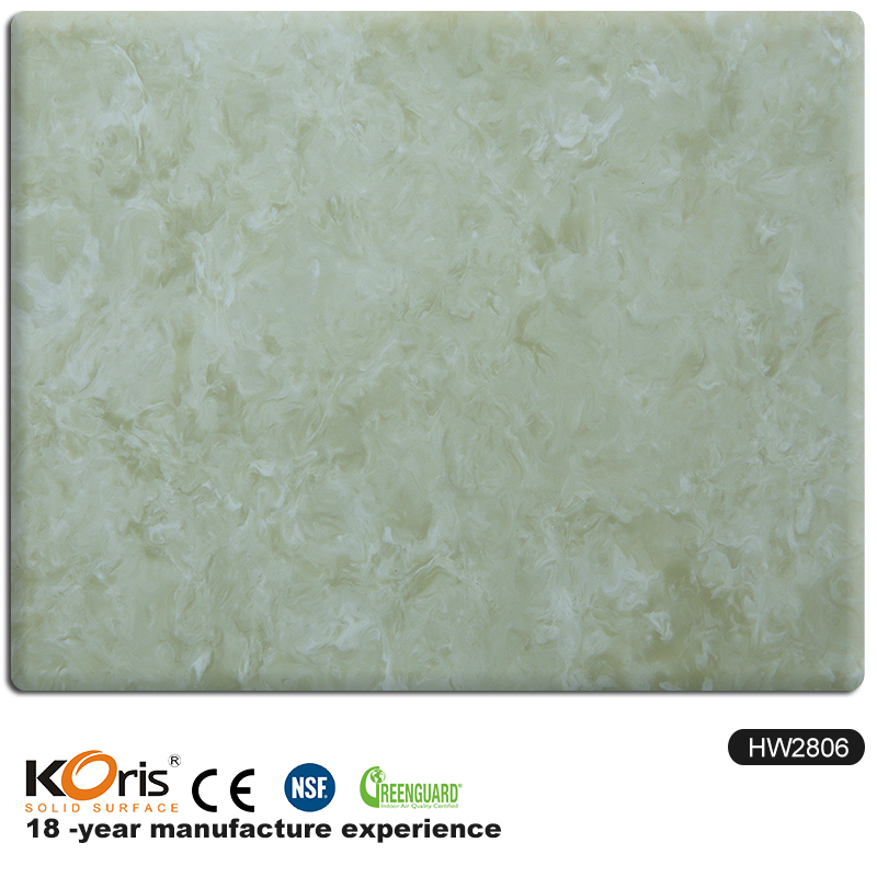 Good quality Easy Install Joint Seamless 6-30 mm Veined Acrylic Solid Surface Designs for Table Top