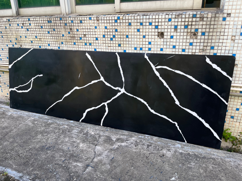 vanity artificial Countertop solid surface stone New color customized size artificial stone bathroom Koris Countertops material 