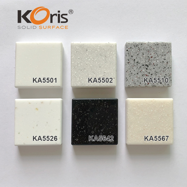 Grain series Color 6-30mm Acrylic Solid Surface Marble Sheets for Decoration