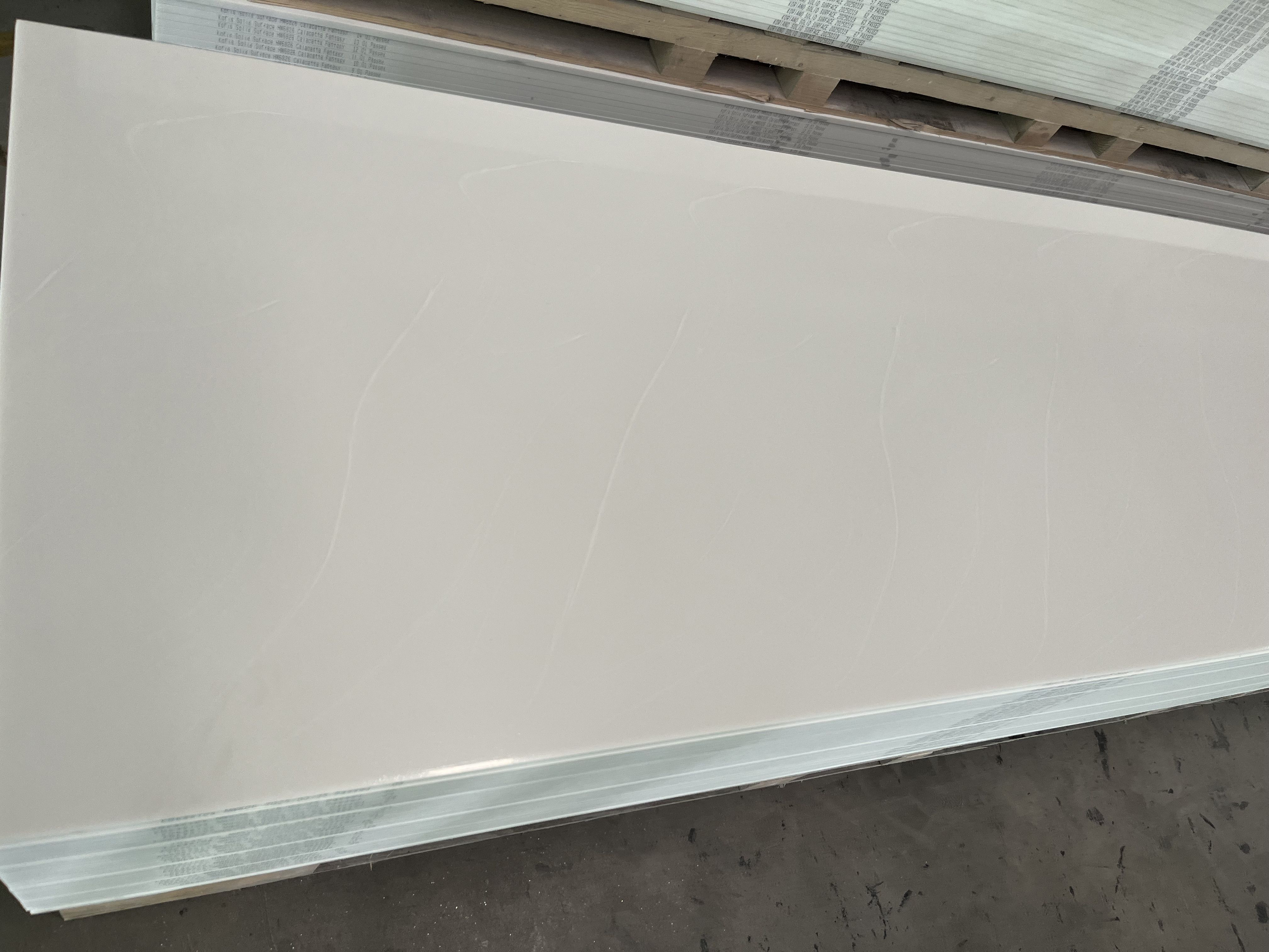  Marble Color Acrylic Solid Surface Sheet for receiption desk kitchen counter top artificial stone