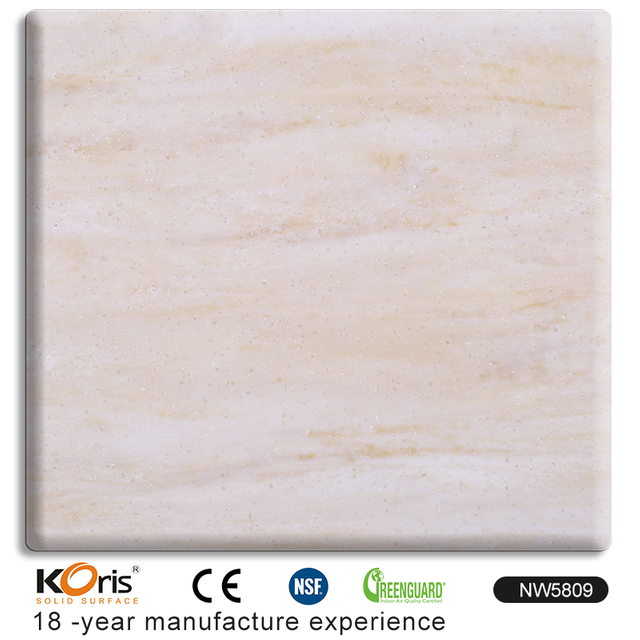 Wholesale price customized thickness 6-30 mm Veined Acrylic Solid Surface counter top