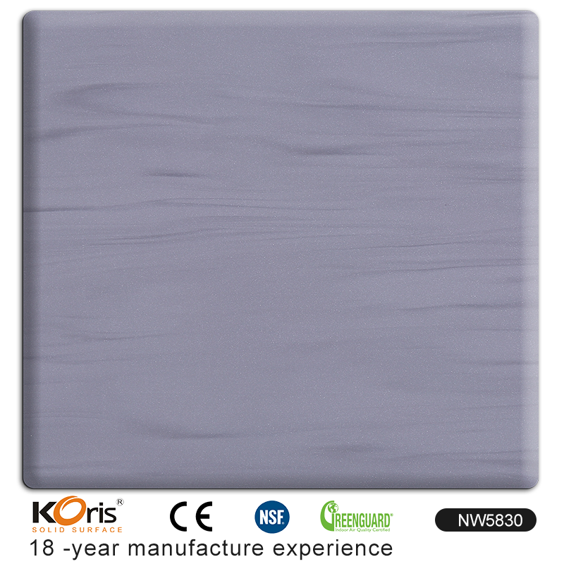 Wholesale price customized thickness 6-30 mm Veined Acrylic Solid Surface counter top