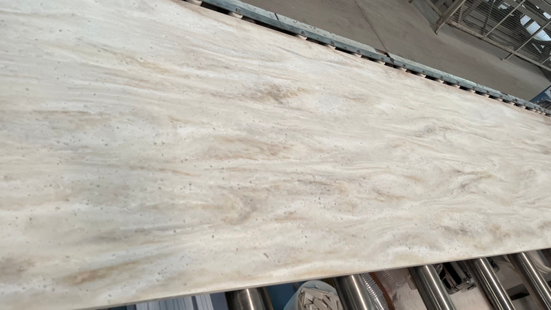 Artificial marble color Koris Factory Big Slab Acrylic Solid Surface Sheet for receiption desk kitchen counter top 