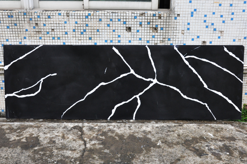 vanity artificial Countertop solid surface stone New color customized size artificial stone bathroom Koris Countertops material 