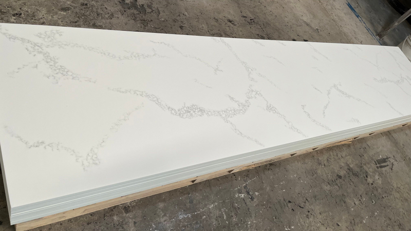 Calacatta Artificial Stone Material Big Slab Acrylic Solid Surface Sheet for receiption desk kitchen counter top 